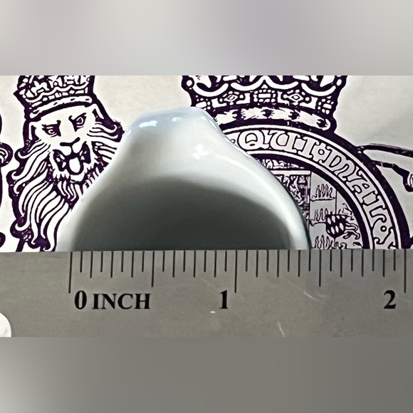 MOSA 41 Maastricht Holland Green Striped Mini Creamer Pitcher Individual Serving - Picture 4 of 8